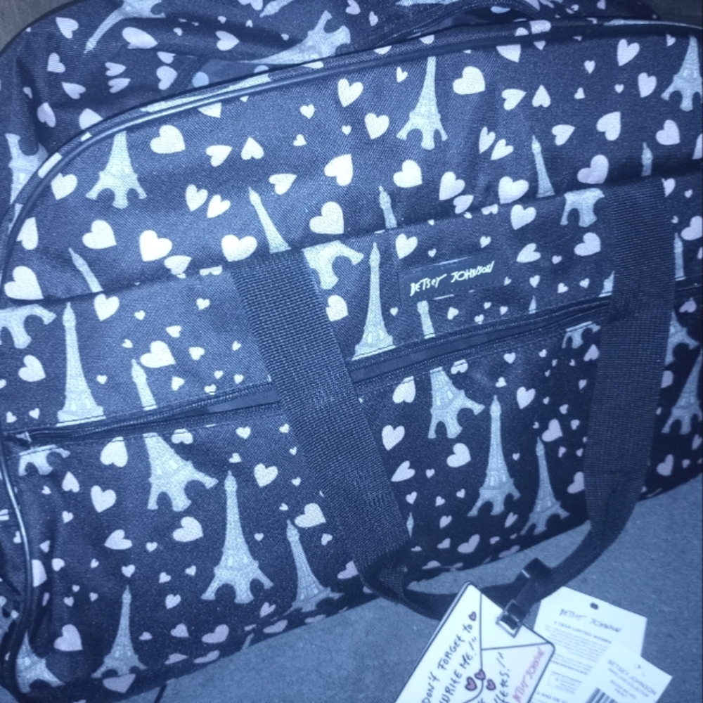 BETSY JOHNSON designer duffel bag